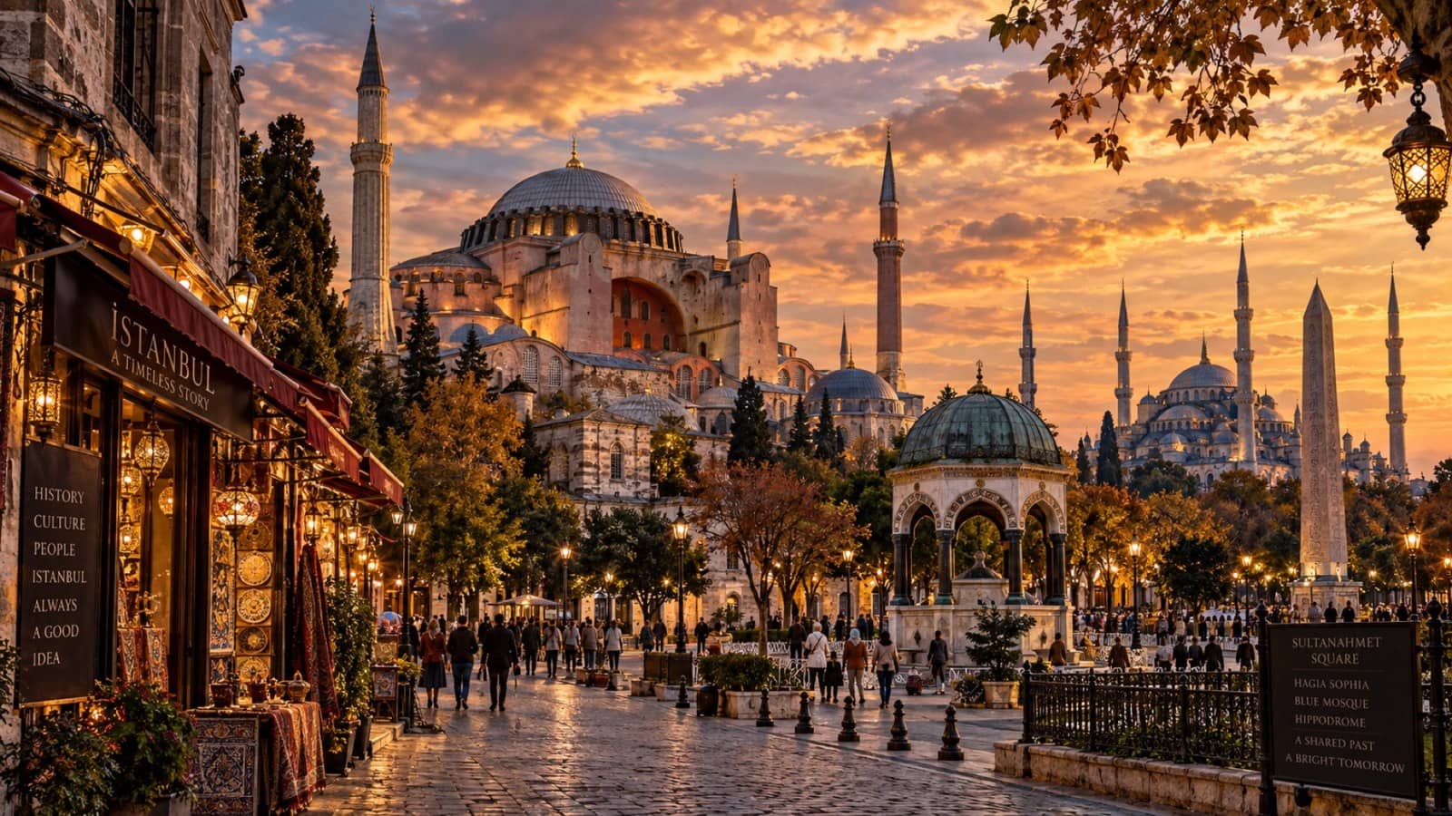 Boğaz üzerinde akşam ışığı